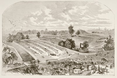 Andersonville Prison (litho) av English School