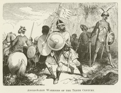 Anglosaxiska krigare från det tionde århundradet av English School