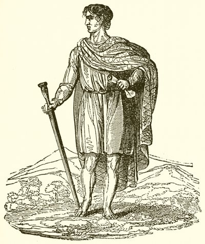 Anglo Saxon Man av English School
