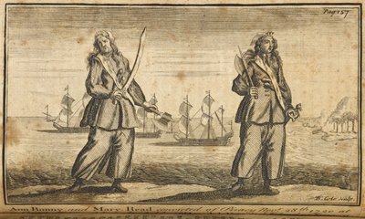 Ann Bonny och Mary Read pirater av English School