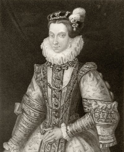 Anna av Österrike, från "History of the Reign of Philip II", publicerad 1855 av English School