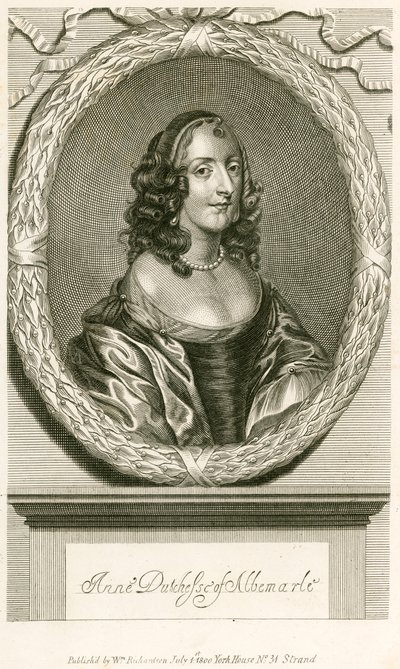 Anne hertiginna av Albemarle av English School
