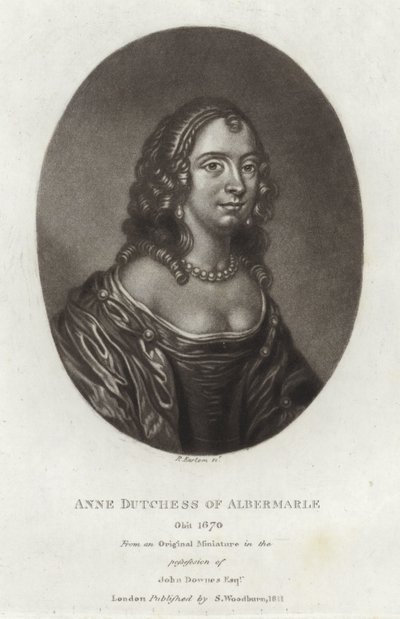 Anne hertiginna av Albemarle av English School