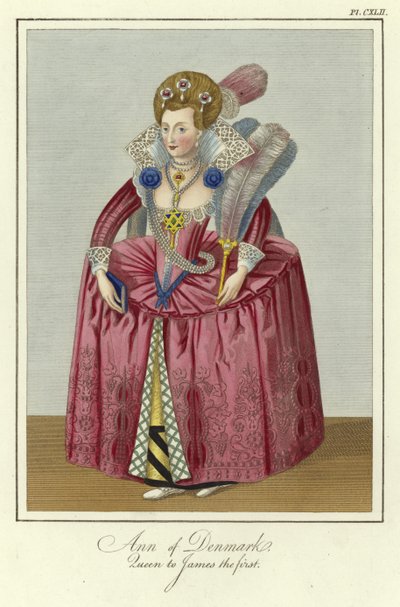 Anne av Danmark, drottning till James I av England av English School