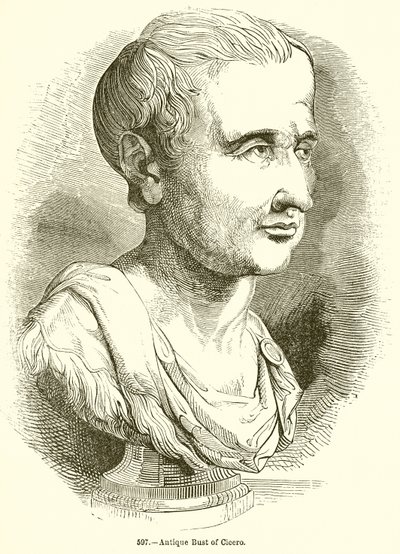 Antik byst av Cicero av English School