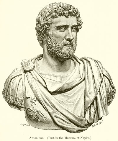Antoninus. (Byst i Neapelmuseet) av English School