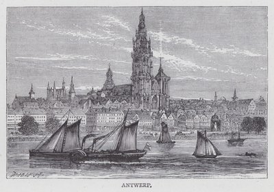Antwerpen (gravyr) av English School