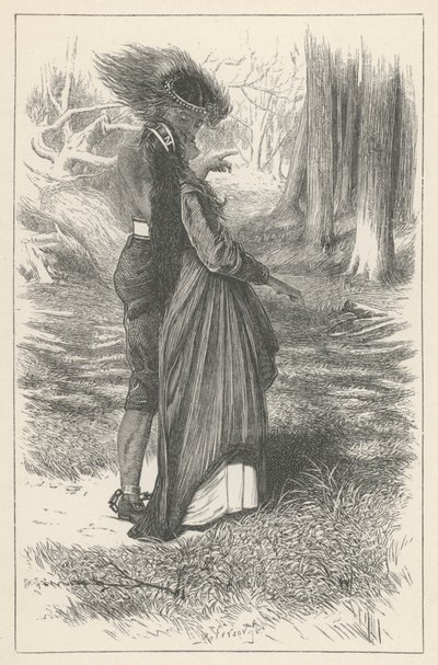 Aphra Behn, Oroonoko och Imoinde (gravyr) av English School
