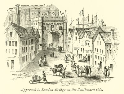 Närmar dig London Bridge på Southwark-sidan av English School