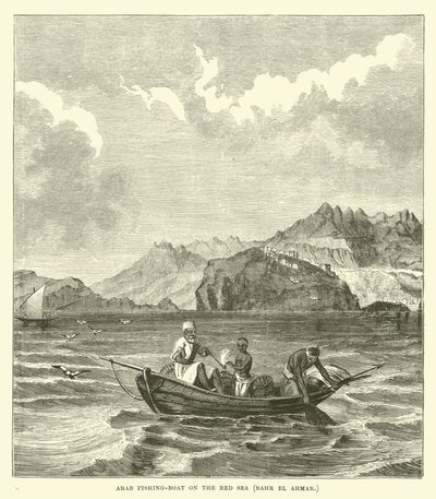 Arabisk fiskebåt på Röda havet, Bahr el Ahmar av English School