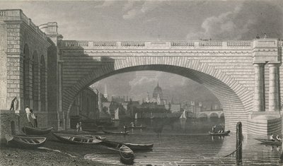 Arch of Waterloo Bridge av English School