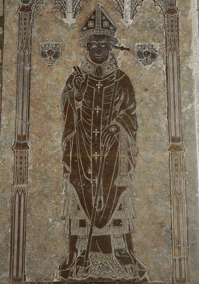 Ärkebiskop Thomas Cranley, 1417 (mässing) av English School
