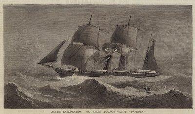 Arctic Exploration, Mr Allen Youngs yacht "Pandora" (gravyr) av English School