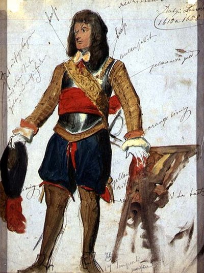 Pansar (ca 1615) i Louvren, Paris, ca 1850 (akvarell och gouache på papper) av English School