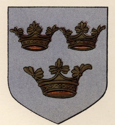 Vapen burna av Grand Lodge of All England, c.1725, från The History of Freemasonry, volym II, publicerad av Thomas C. Jack, London, 1883 av English School