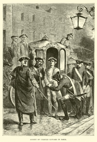 Arrestering av Charles Edward i Paris av English School