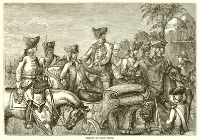 Arrestering av Lord Pigot (1776) av English School