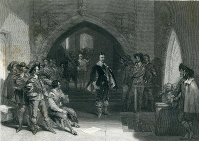 Arrestering av Lord Strafford, 1640 av English School