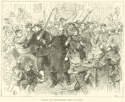 Gripande av napoleonistiska spioner i Paris, oktober 1870 av English School