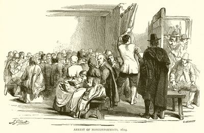 Arrestering av icke-konformister, 1614 av English School