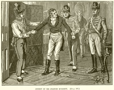 Gripande av Sir Francis Burdett av English School