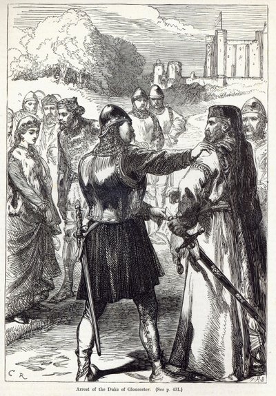 Arrestering av hertigen av Gloucester, illustration från "Cassell