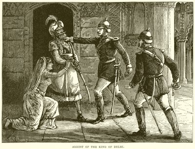 Arrestering av kungen av Delhi av English School