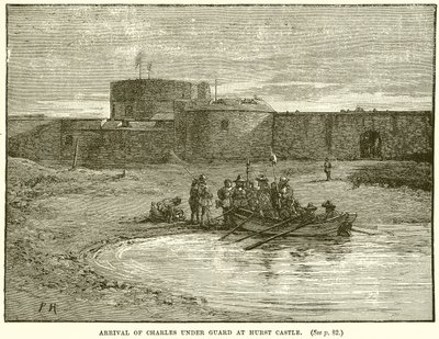 Ankomst av Charles under bevakning vid Hurst Castle av English School