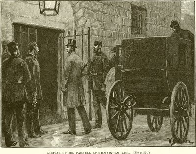 Mr. Parnells ankomst till Kilmainham Gaol av English School