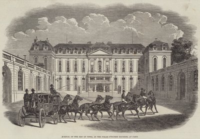 Ankomsten av Bey of Tunis, vid Palais d