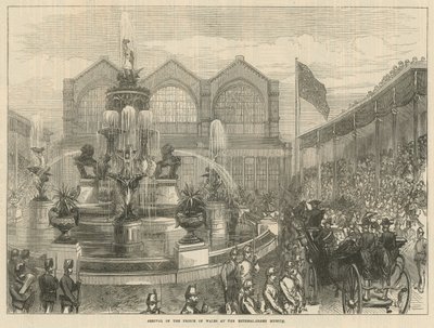 Prinsen av Wales ankomst till Bethnal Green Museum av English School