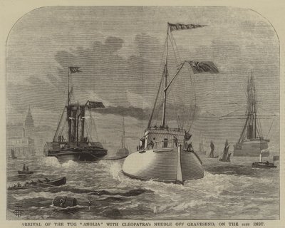 Ankomst av bogserbåten "Anglia" med Cleopatra