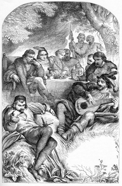 As You Like it - Illustration i "" Works complete by William Shakespeare"" 1866 - Illustrationerna och den allmänna formen för denna utgåva är lånade från Cassells illustrerade Shakespeare, publicerad i London av English School