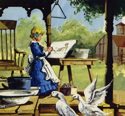 Som barn tyckte Anna Mary Robertson om att måla av English School