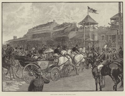 Ascot Races, Royal Partys ankomst (gravyr) av English School
