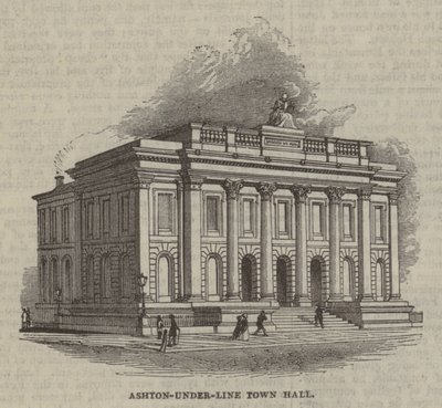 Ashton-under-Lyne Town Hall av English School