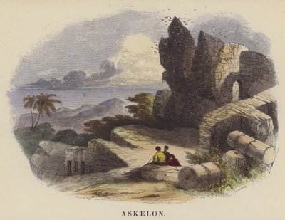 Askelon (färgad gravyr) av English School