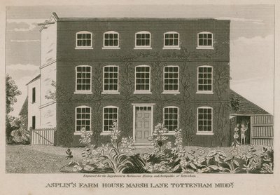 Asplins Farm House, Marsh Lane, Tottenham, London av English School