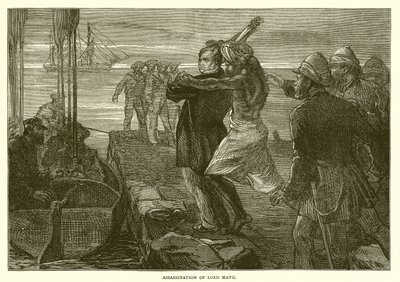 Mordet på Lord Mayo (1872) av English School