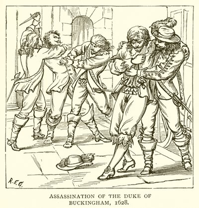 Mordet på hertigen av Buckingham, 1628 av English School