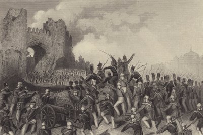 Assault of Delhi - fångst av Kashmiri-porten av English School