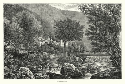 Vid Lynmouth (gravyr) av English School