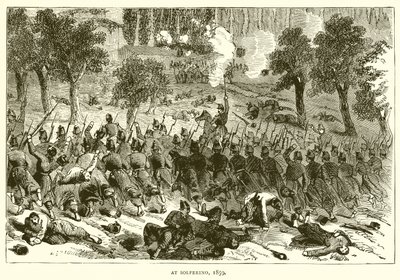 I Solferino, 1859 av English School