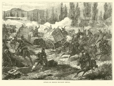 Attack mot fransk proviantkonvoj, september 1870 av English School