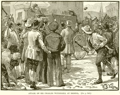 Attack på Sir Charles Wetherell i Bristol av English School