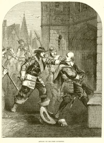 Attack mot Sir John Coventry av English School