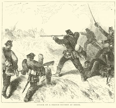 Attack mot ett franskt batteri vid Sedan, september 1870 av English School