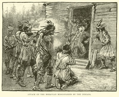 Angrepp på de moraviska missionärerna av indianerna av English School