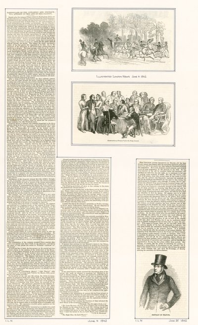 Försök på drottning Victorias liv, 1842 av English School