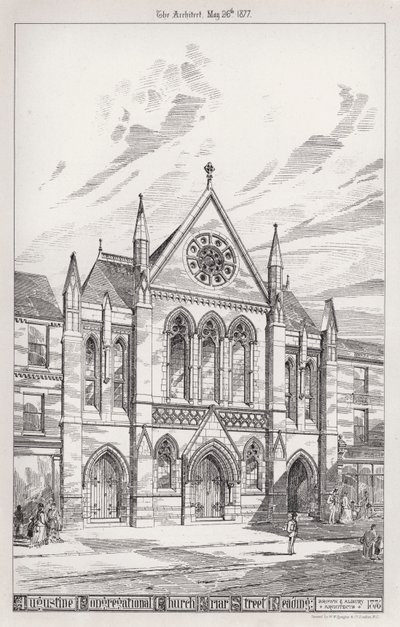 Augustine Congregational Church, Friar Street, Reading (gravyr) av English School